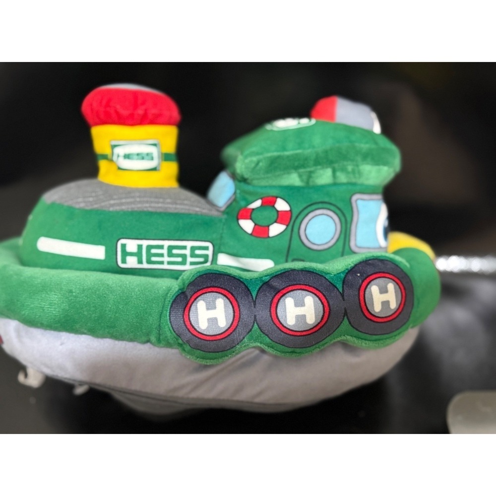 Hess 2023 Tugboat Plush Toy, hess Collectible Souvenir, Stuffed Boat TESTED WORK